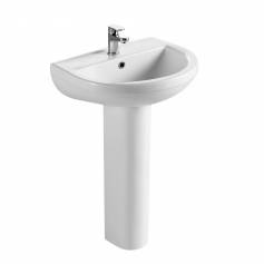 Tumba II Sink Pedestal and Basin - Single Tap Hole 