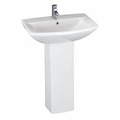 Geneva Sink Pedestal and Basin - Single Tap Hole 