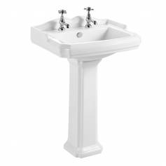 Victoria Pedestal Basin - Double Tap Hole 