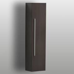 Lassen Wenge Bathroom Furniture - 1400mm Tall Wall Mounted Storage Unit 