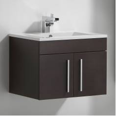 Lassen Wenge 600mm Built In Basin Door Unit - Wall Mounted 