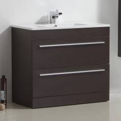 Lassen Wenge 900mm Built In Basin Drawer Unit - Floor Standing 