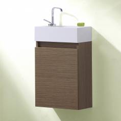 Redmond Oak 400mm Cloakroom Basin Unit - Wall Mounted  