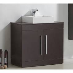 Lassen Wenge 900mm Counter Top Basin Door Unit - Floor Standing 