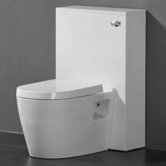 Newlands White 500mm Back To Wall Toilet Unit  