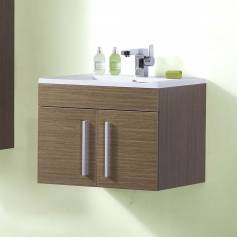 Redmond Oak 600mm Built In Basin Door Unit - Wall Mounted 