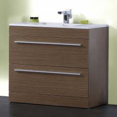 Redmond Oak 900mm Built In Basin Drawer Unit - Floor Standing 