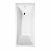 Sebago Square Single Ended Bath, 1700x700mm 