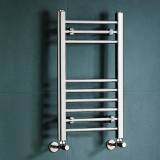 Bathroom Heated Towel Rails Natasha Chrome Straight Radiator - 650x400mm 