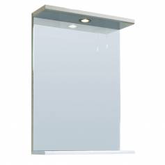 Abbott 550mm Gloss White Mirror &amp; Light 