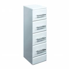 Abbott 300mm Gloss White Drawer Unit - 300mm Depth 
