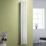 Vertical Radiator Tambora Chrome Flat Panel - 1800x300mm 