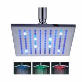 8" LED Square Shower Head (195mm) 