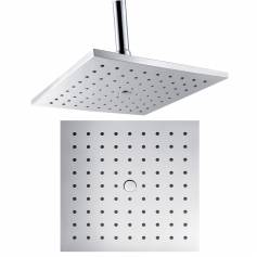 Square 180mm Chrome Effect Shower Head 