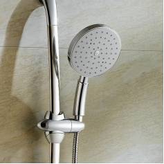 Round Chrome Effect Hand Held Shower Head - 150mm 