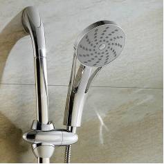 Round Shower Head - Chrome Effect Hand Held 
