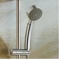Round Chrome Effect Hand Held Shower Head 