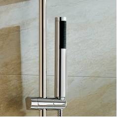 Round Chrome Effect Hand Held Shower Head 