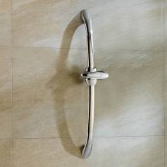 Curved Chrome Effect Shower Riser Rail 