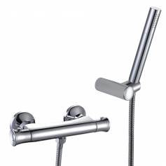 Economy Thermostatic Bar Mixer Shower Kit with Hand Held Head 