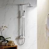 Exposed Shower Kit with 195mm Square Head &amp; Hand Held 