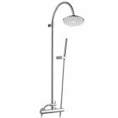 8&quot; round shower with hand held and bracket 