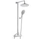 8&quot; round shower with hand held and bracket 