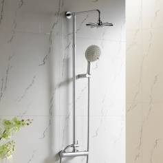 Exposed Shower Kit with 220mm Star Head &amp; Multi-Function Hand Held 