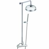 Traditional Rain Shower with Round Hand Held and Bracket 