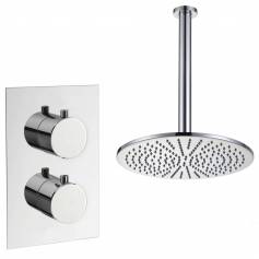 Tugela Thermostatic Shower Mixer Kit with 300mm Round Head 