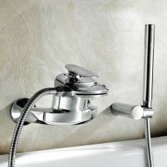 Oshi Waterfall Bath Tap with Hand Held Shower Head 