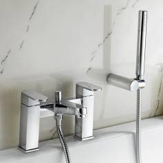 Cautley Bath Mixer Tap with Hand Held Shower Head 