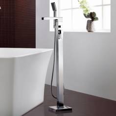 Niagra Waterfall Freestanding Bath Taps with Hand Held Shower Head 