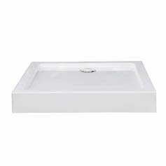 Rectangular Acrylic Easy Plumb Shower Enclosure Tray - 700x900mm 