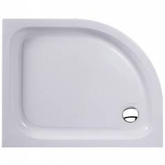 Offset Quadrant Acrylic Easy Plumb Shower Enclosure Tray - 1000x800mm Right 