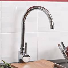 Cascade Monobloc Kitchen Taps - Swivel Spout 