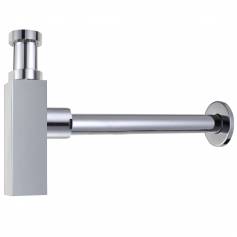 Square Chrome Basin Bottle Waste Trap  