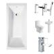 Ladbury Straight Bath Package, Square 