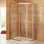 1000x800mm - 8mm Glass - EasyClean Offset Quadrant Shower Enclosure - Premium Range