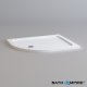 1000x800mm Left Offset Quadrant Ultraslim Stone Shower Tray