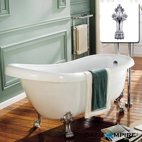 1570mm Victoria Traditional Roll Top Slipper Baths - Dragon Feet