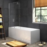 1700mm Straight Bath with Large Screen (Excludes panels)