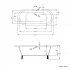1700x750mm Victoria Roll Top Free Standing Bath Suite - Ball Feet