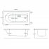 Round Single Ended Bath - 1700x750x550mm