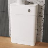 500mm Tuscany Gloss White Back To Wall Toilet Unit