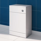 500x200mm Quartz Gloss White Back To Wall Toilet Unit
