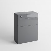 600mm Denver Gloss Grey Back To Wall Toilet Unit
