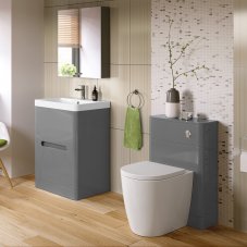Tuscany Gloss Grey Bathroom Furniture