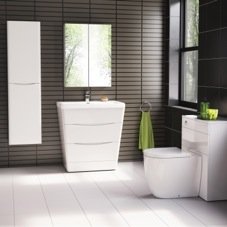 Austin Gloss White Bathroom Furniture