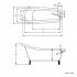 Victoria Traditional Roll Top Slipper Bath with Dragon Feet - 1720mm